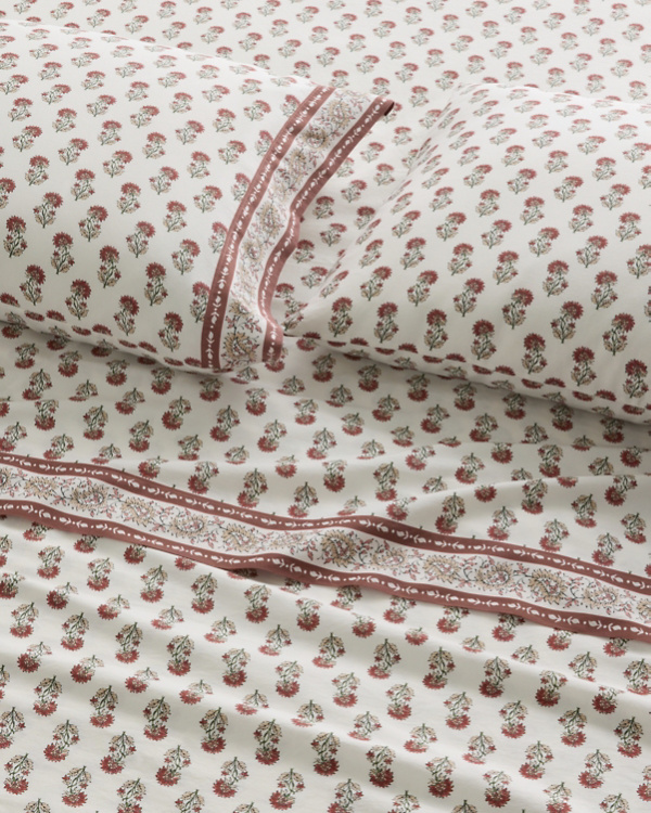 Cleo Relaxed Organic-Cotton Sateen Sheet Set