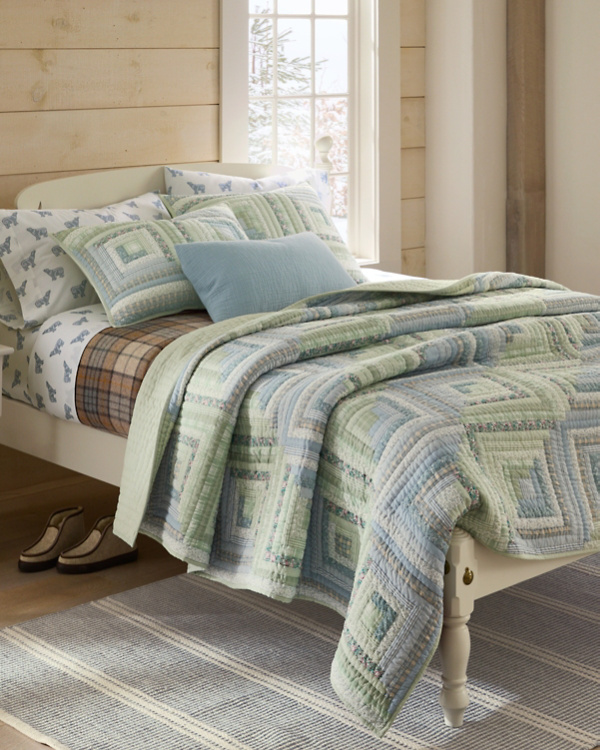 Coventry Hand-Stitched Organic-Cotton Patchwork Quilt