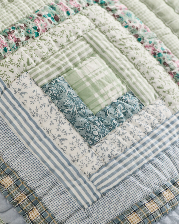 Coventry Hand-Stitched Organic-Cotton Patchwork Quilt