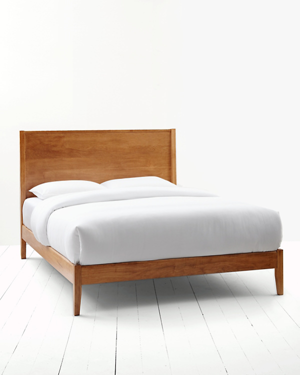 Archer Midcentury-Modern Wood Bed
