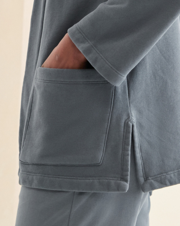 EILEEN FISHER Organic-Cotton French Terry Jacket