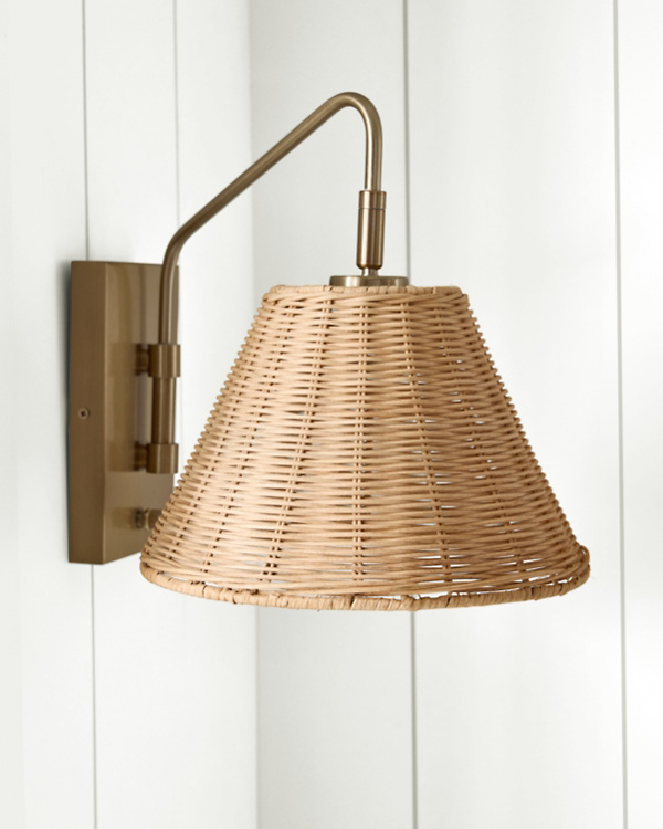 Basket-Weave Wall Sconce
