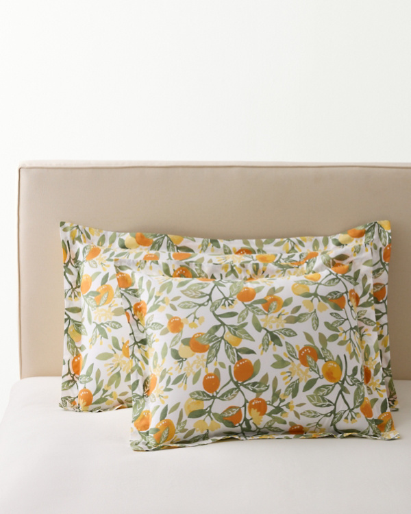 Citrus Organic-Cotton Percale Sham