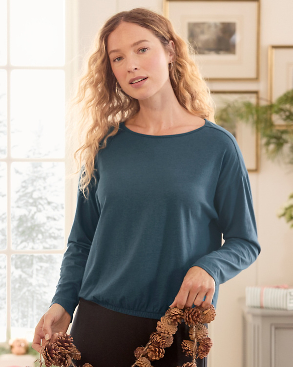 Organic-Cotton & TENCEL™ Blouson Tee