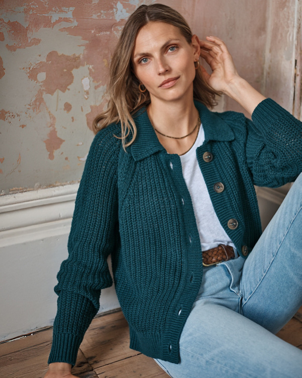 Maren Linen & Organic-Cotton Cardigan