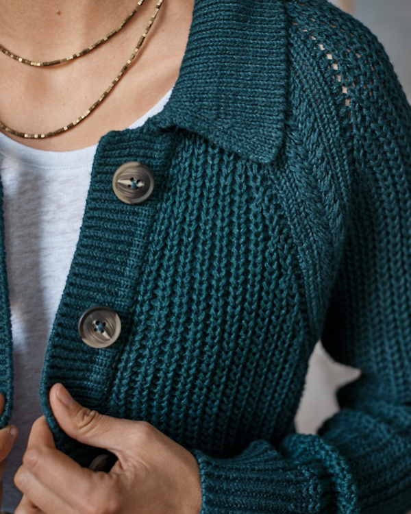 Maren Linen & Organic-Cotton Cardigan