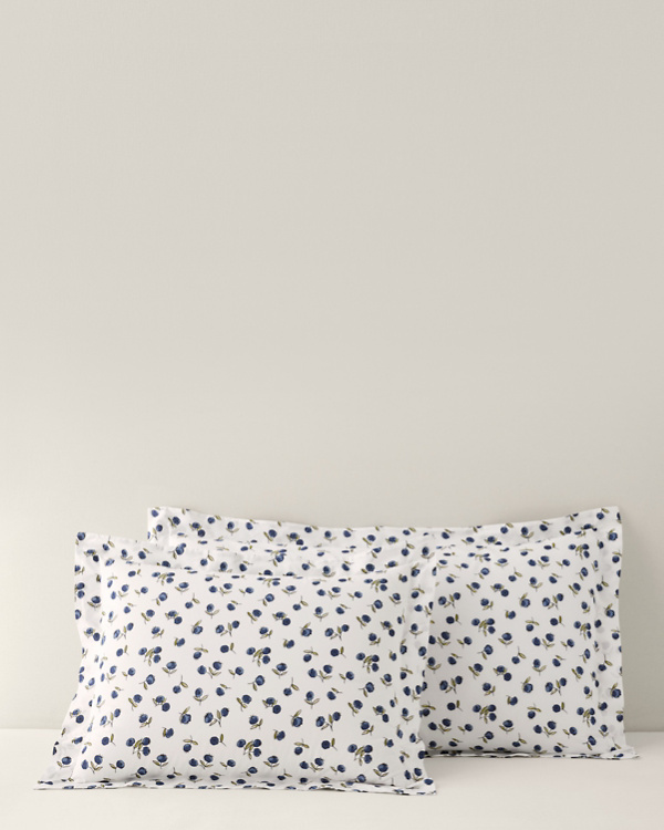 Blueberries Organic-Cotton Percale Sham