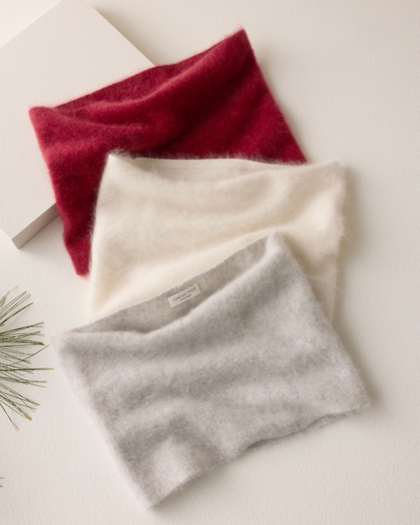 Brushed-Cashmere Circle Scarf
